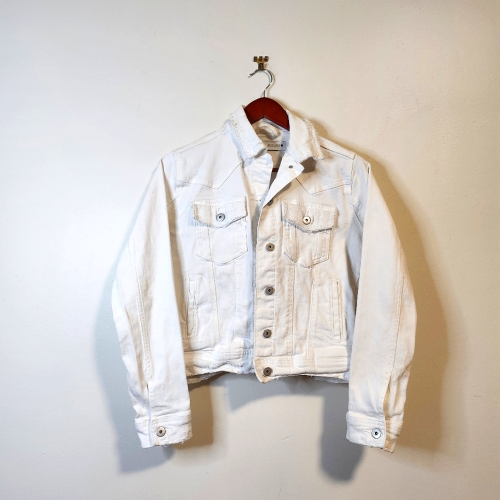 Zara White Jean Jacket Small